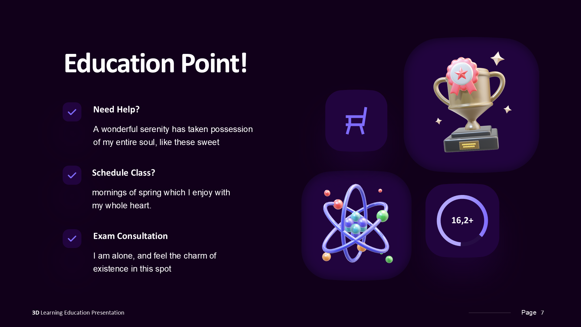 3D Learning Dark slide 7